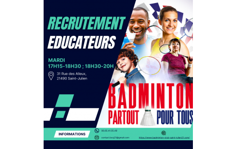 Recrutement éducateurs